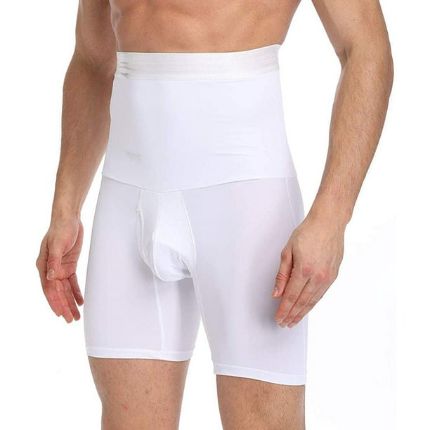 Men Compression High Waist Boxer Shorts Slimming Body Shaper Panty Underwear US
